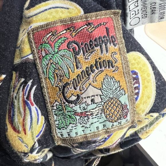 Vintage Pineapple Connection Gold Dragon Button Front Shirt Mens Large - Picture 3 of 5